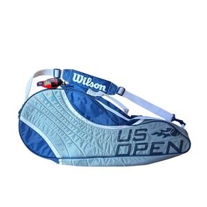 Wilson US Open Triple Tennis Bag Unisex Grey Blue NWT Vintage 2009 SIZE OS